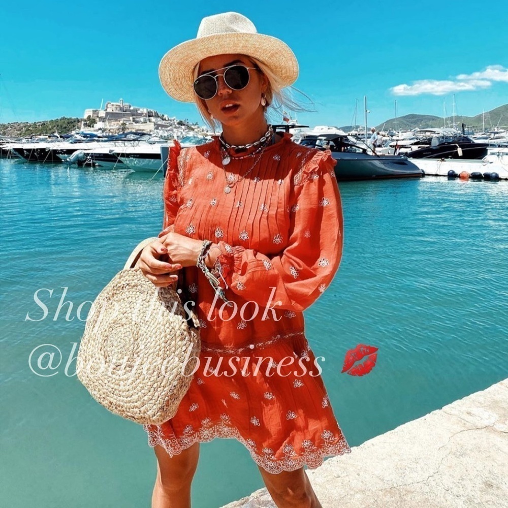 ZARA BNWT Openwork Embroidered Dress